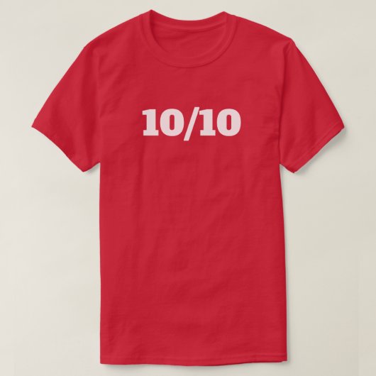 10/10 T-SHIRT (Design voorkant)