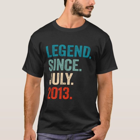 10 10e legende sinds juli 2013 t-shirt (Voorkant)