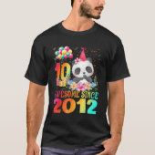 10 10e panda Geweldige sinds 2012 T-shirt (Voorkant)