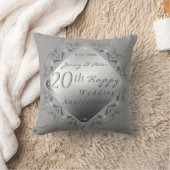 10,11,20,25,70e bruiloftThrow Pillow Kussen (Deken)