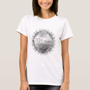 10,11,20,25,70th Wedding Jubileum T-shirt