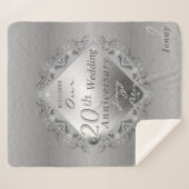 10,11,20th,25th,70th Wedding Jubileum Sherpa Deken (Voorkant (horizontaal))