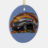 10-13 zwarte WRX-versiering Keramisch Ornament (Rechts)