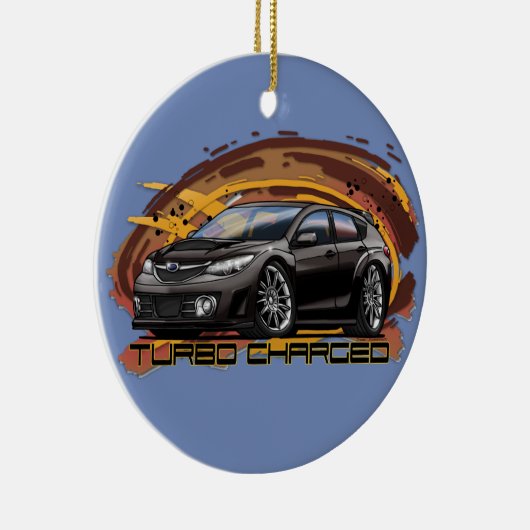 10-13 zwarte WRX-versiering Keramisch Ornament (Rechts)