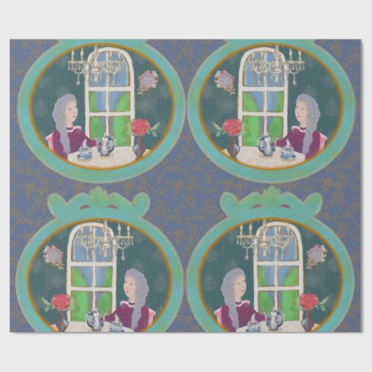 10:15 in LALATOWN Wrapping Paper 1 Cadeaupapier (Vlak)