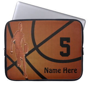 10-15-inch Basketball Hoesje, NUMMER Laptop Sleeve