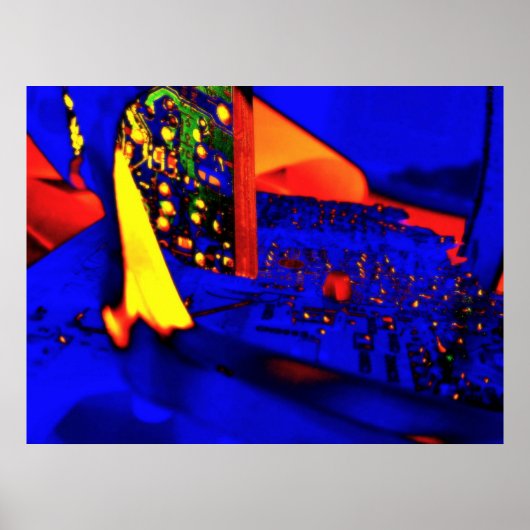 10^23 rood blauw poster (Voorkant)