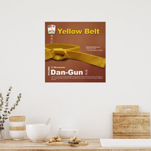 10-2 gele gordel Do-jang Poster (Keuken)
