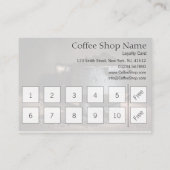 10 + 2 overeenkomende Koffiewinkel Loyalty Stempel (Achterkant)