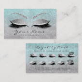 10/5 Kroon make-up wimpers extensie blauw grijs Klantenkaartje (Voorkant / Achterkant)