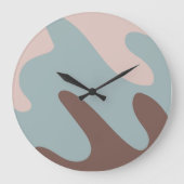 10,75" Abstracte Patroon Ronde Acryl Wandklok (Voorkant)