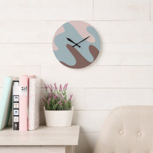 10,75" Abstracte Patroon Ronde Acryl Wandklok