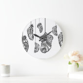 10,75" Boho Feathers Acryl Ronde Muur Klok (Huis)