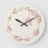 10,75" Boho-gestructureerde ronde acryl wandklok (Voorkant)