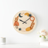 10.75" Boho Illustratie Acryl Grote Klok (Huis)