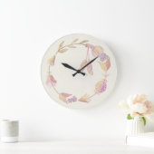 10.75" Boho Patterned Round Acrylic Wall Clock Grote Klok (Huis)