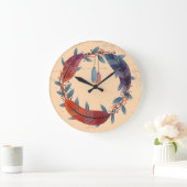 10.75" Boho Patterned Round Acrylic Wall Clock Grote Klok (Huis)