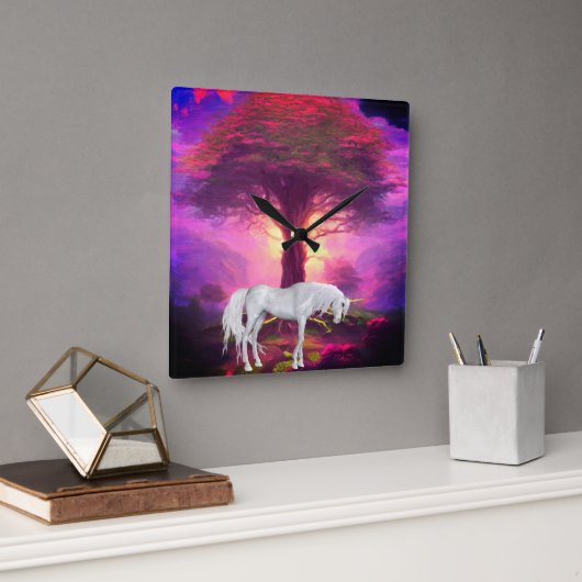 10,75-inch vierkante acrylwandklok vierkante klok (Kantoor)