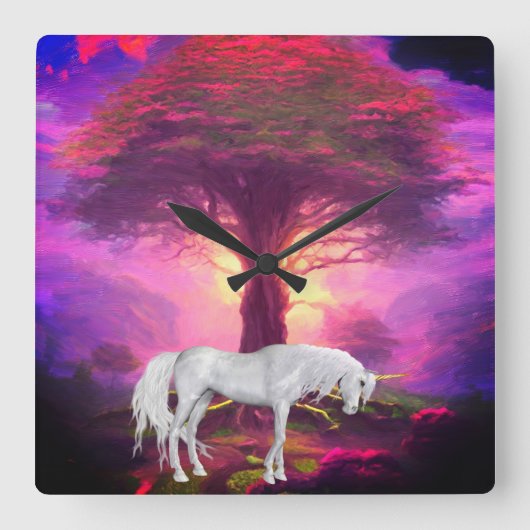 10,75-inch vierkante acrylwandklok vierkante klok (Voorkant)