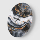 10.75" Marmeren Patroon Ronde Acryl Wandklok (Hoek)