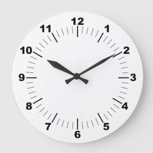 10,75" ronde acryl wandklok