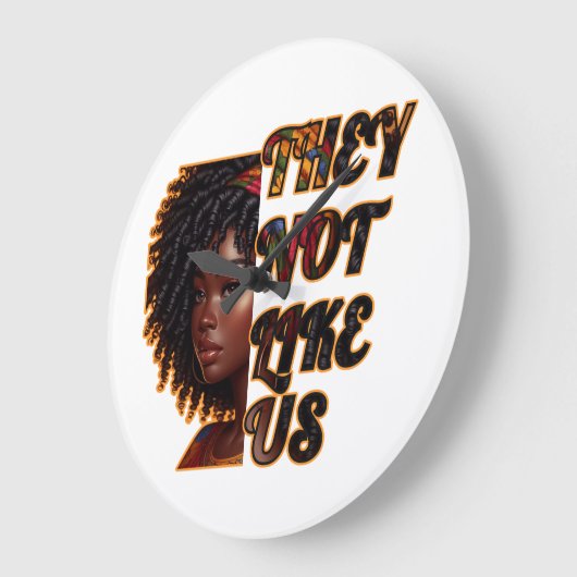 10,75" ronde acryl wandklok - ze houden niet van o (Hoek)