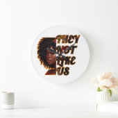 10,75" ronde acryl wandklok - ze houden niet van o (Huis)