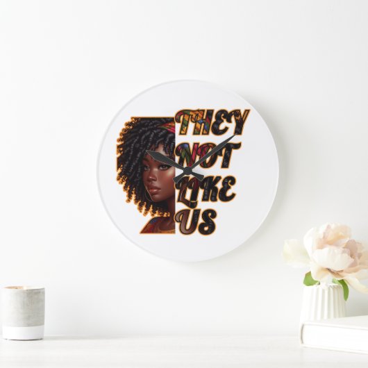 10,75" ronde acryl wandklok - ze houden niet van o (Huis)