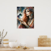 *~* 10 A100 Psychische Boho Gypsy Vrouw Poster (Keuken)