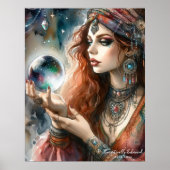 *~* 10 A100 Psychische Boho Gypsy Vrouw Poster (Voorkant)