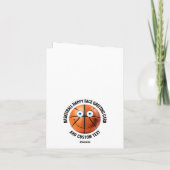 10 Aangepaste basketbal BLUE EYES Happy Face Groet Kaart (Achterkant)