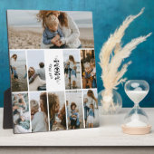 10 Aangepaste foto collage Beste moeder ooit Fotoplaat (Zijkant)