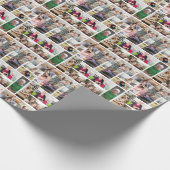 10 Aangepaste fotocollage Cadeaupapier (Hoek)