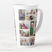 10 Aangepaste fotocollage Latte Mok (Rechterhoek)