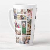 10 Aangepaste fotocollage Latte Mok (Linkerhoek)