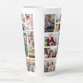 10 Aangepaste fotocollage Latte Mok (Voorkant)