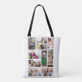 10 Aangepaste fotocollage Tote Bag (Achterkant)