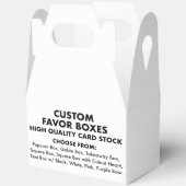 10 aangepaste gepersonaliseerde grote gable gunst bedankdoosjes (Open)