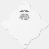 10 aangepaste gepersonaliseerde grote take out gun bedankdoosjes (Ongevouwen)