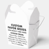 10 aangepaste gepersonaliseerde grote take out gun bedankdoosjes (Open)