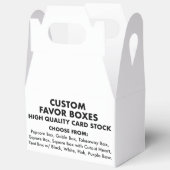 10 Aangepaste gepersonaliseerde Medium Gable Favor Bedankdoosjes (Open)