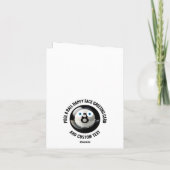 10 Aangepaste Poolball BLAUWE OGEN Happy Face Groe Kaart (Achterkant)