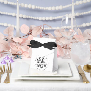 10 aangepaste tent favor box 25% korting bulk aank bedankdoosjes