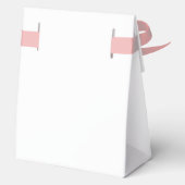 10 Aangepaste Tent Favor Dozen met Roze Lint Bedankdoosjes (Achterkant)