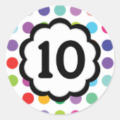 10 - Aantallen Ronde Sticker (Voorkant)