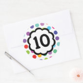 10 - Aantallen Ronde Sticker (Envelop)