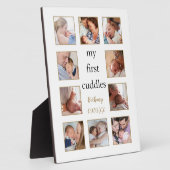 10 Afbeeldingen Collage Mijn eerste Cuddles Pasgeb Fotoplaat (Zijkant)