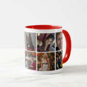 10 Afbeeldingen voor de familie uploaden | Mok (Voorkant rechts)