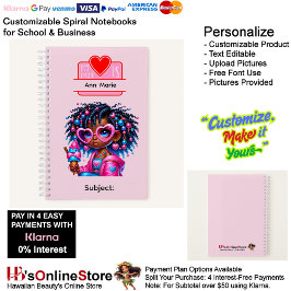 10 African American Girl Writing Supplies Students Notitieboek
