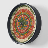 10" Afrocentrische ronde, zwarte houten Lijst (Hoek)